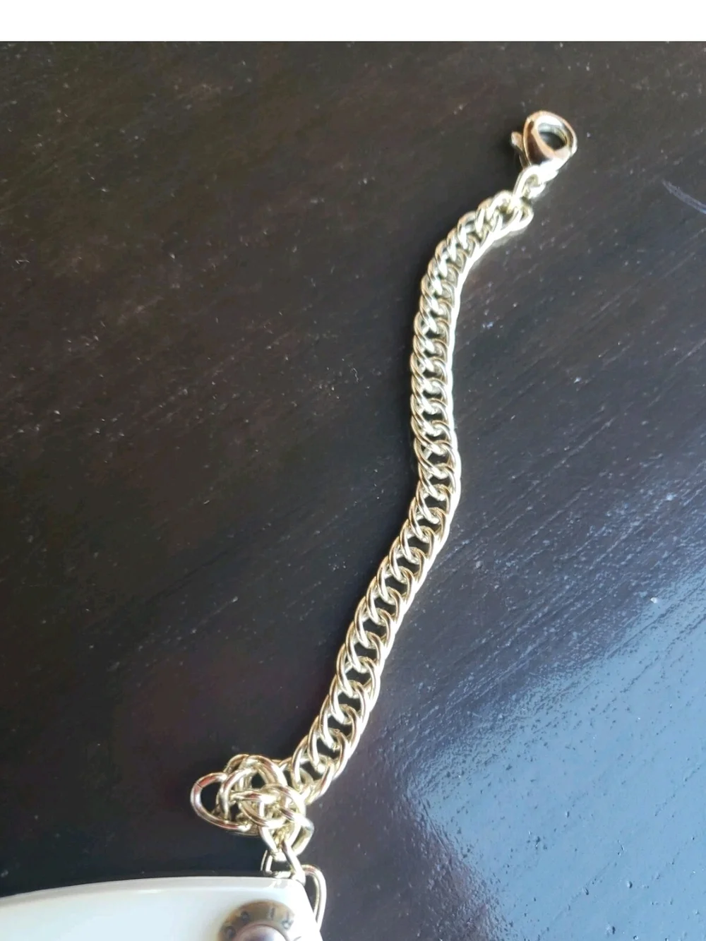 Henri Bendel Compact Mirror with Gold Chain - Cream - Picture 4 of 6